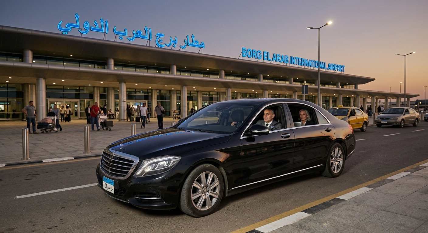 ليموزين مطار برج العرب الدولي